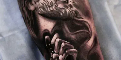 Der Arm-Tattoo Jesus Christus