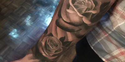 Für Arm Tattoo Rose