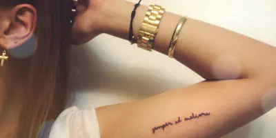 Kurze Arm Tattoo Zitate