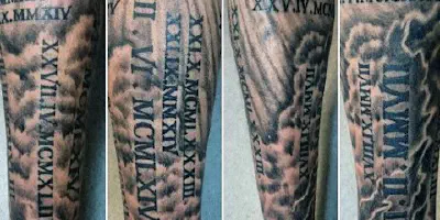 Männer Wolke Arm Tattoo