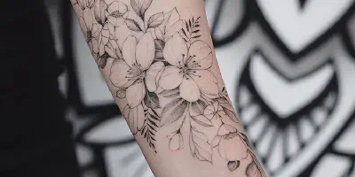 Blumen-Tattoo am Oberarm: Tipps und Ideen