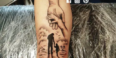 Vater-Tochter-Arm-Tattoo: Bedeutung und Designs